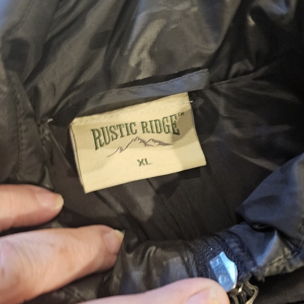 RUSTIC RIDGE MENS VEST Fishing Hunting gray Gray patterned zip vest sz XL - Picture 6 of 13